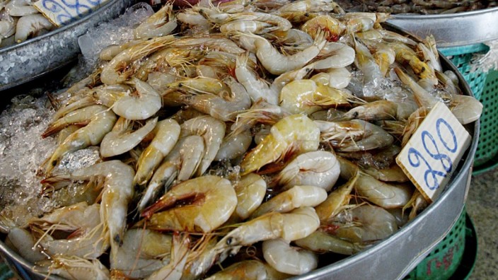 Fischmarkt in Bangkok, 2004