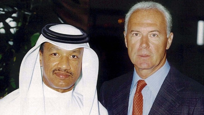 World Cup 2014 - Beckenbauer und Mohamed bin Hammam