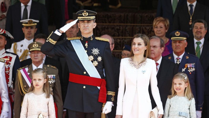 Felipe VI. Madrid Spanien Königshaus König Letizia Leonor Sofia