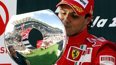 Formel-1-Rennen in Istanbul: Ferrari-Pilot Felipe Massa triumphierte zum dritten Mal in der Türkei.
