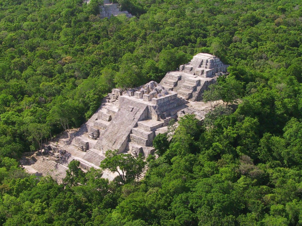 Maya Stadt Calakmul in Campeche, Mexiko