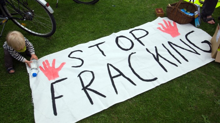 Protest gegen Fracking