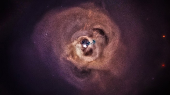 NASA handout of the Perseus Cluster taken by the Chandra X-ray observatory