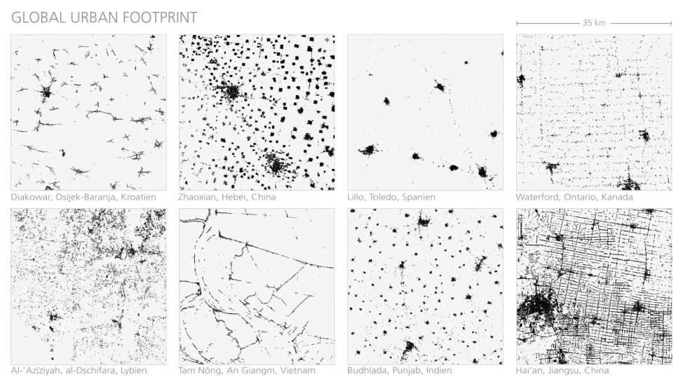 Städte im Blick von Radarsatelliten: Vergleich von ländlichen Siedlungsmustern