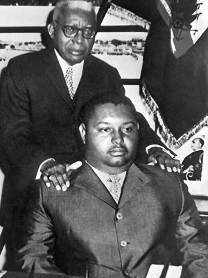 Jean-Claude Duvalier mit seinem Vater Francois Duvalier