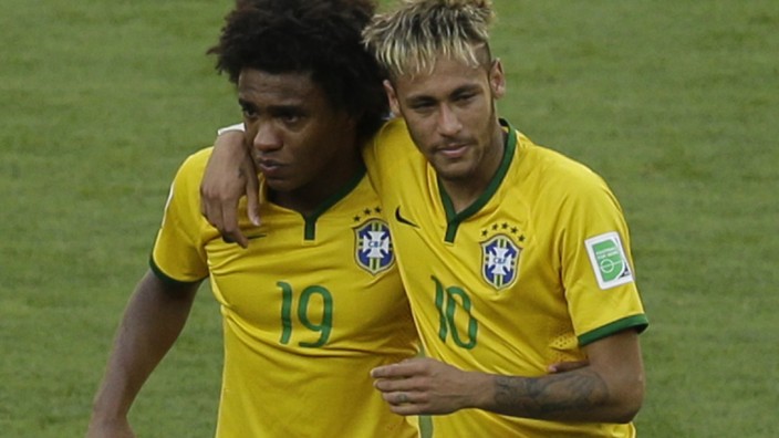 Neymar, Willian, Brasilianische Nationalmannschaft, Fußball-WM