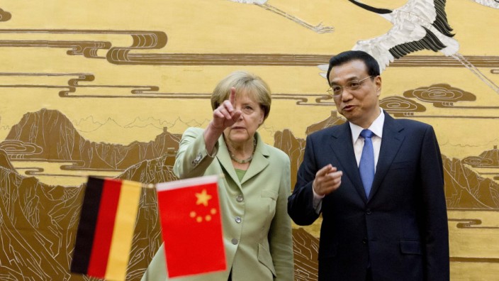 German Chancellor Angela Merkel on China visit
