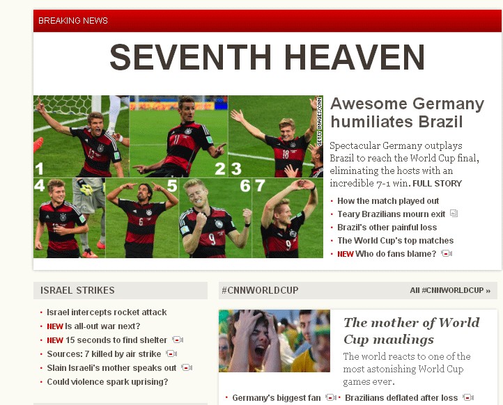 Pressestimmen Deutschland-Brasilien WM 2014 Halbfinale