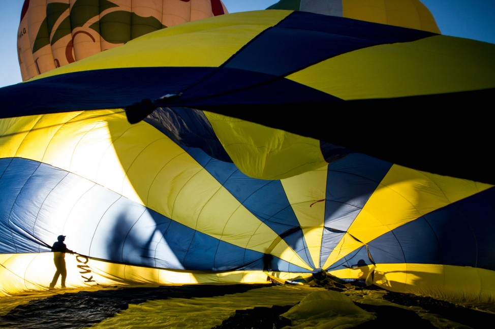 Hot Air Balloons Take To The Skies For The European Balloon Festival