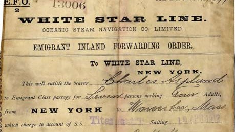 Titanic-Relikt: Seltenes Dokument mit tragischer Geschichte: die nun versteigert Fahrkarte für dieTitanic.