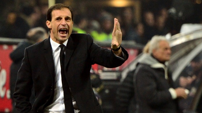 Italienischer Fußball: Einst AC Mailand, jetzt Juventus Turin: der italienische Trainer Massimiliano Allegri.