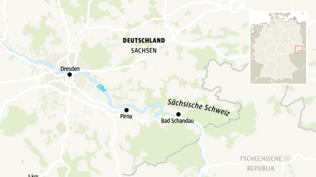 Klettern in der Sächsischen Schweiz: Quelle: SZ-Karte