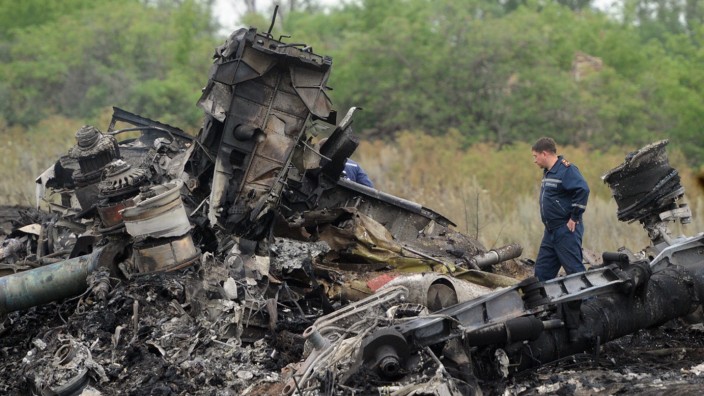 Absturzstelle von MH17 in der Ostukraine