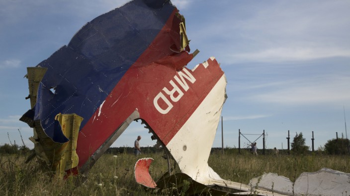 MH17: Wrackteil des in der Ukraine abgestürzten Malaysia-Airlines-Flugzeugs.