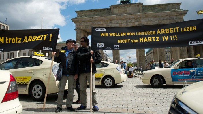 Taxi-Demonstration in Berlin