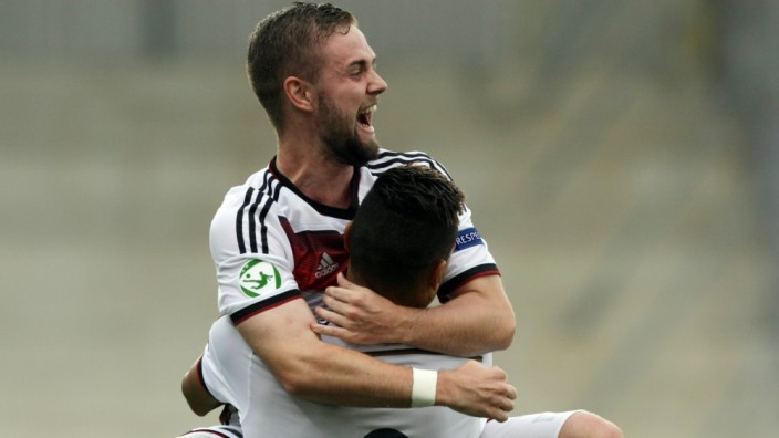 U19 des DFB im EM-Finale: Davie Selke und Marc Stendera: Beide glänzten beim 4:0 gegen Österreich.