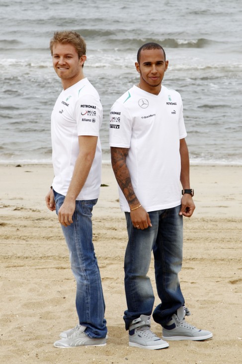 Lewis Hamilton und Nico Rosberg