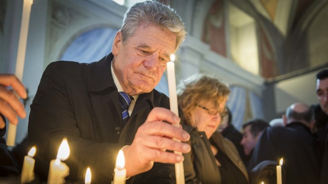 Napolitano And Gauck Pay Homage To The Victims Of The Sant'Anna Di Stazzema Nazi Massacre