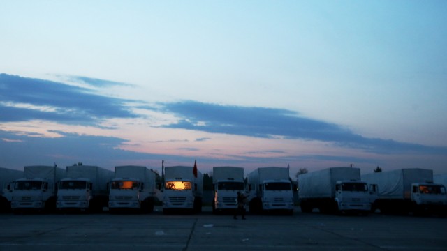 Truck convoy with humanitarian aid for Ukraine leaves Moscow