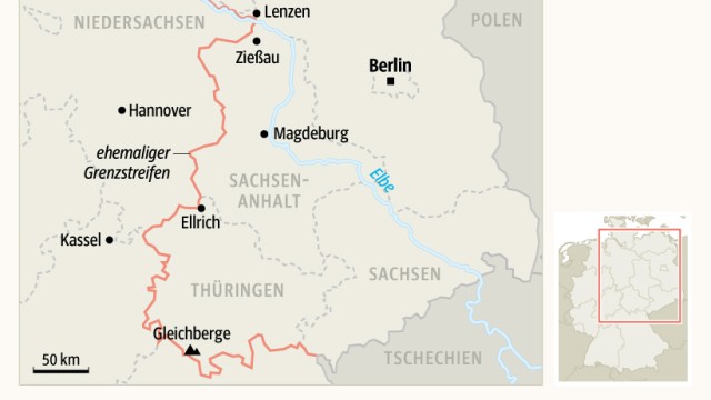 Grünes Band entlang der früheren deutsch-deutschen Grenze