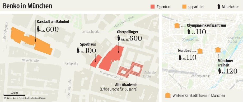 Karstadt-Filialen in München: Fast eine halbe Milliarde Euro legte der Investor schon für Münchner Immobilien hin.