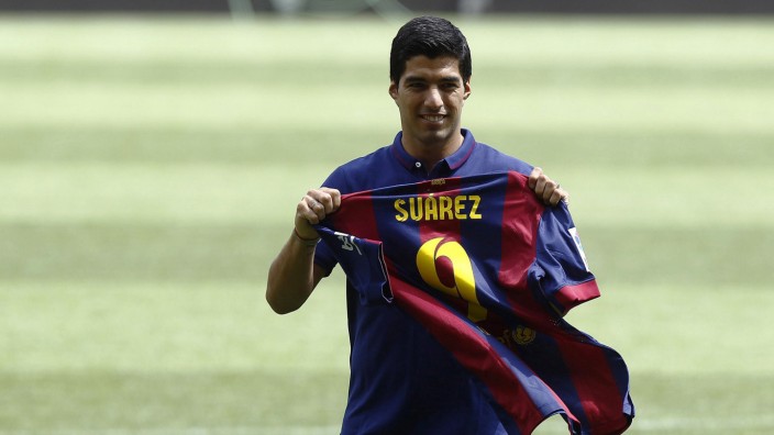 FC Barcelona: Der vorerst letzte Neue in Barcelona: Luis Suarez.