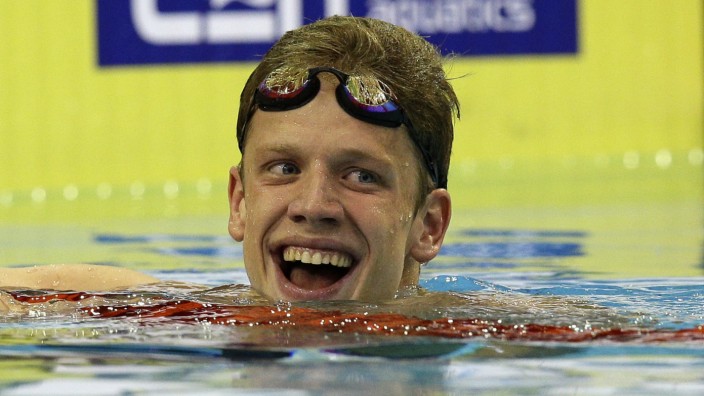 Philip Heintz bei der Schwimm-EM: Zweiter? Nein! Doch! Ohhhh! Schwimmer Philip Heintz nach dem 200-Meter-Lagen-Finale.
