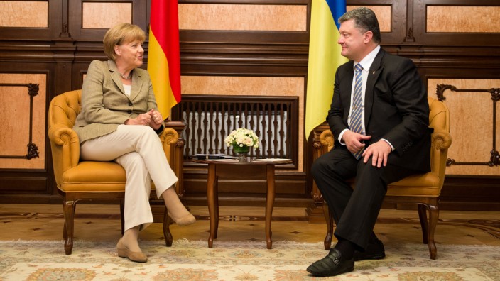 Bundeskanzlerin Merkel in der Ukraine