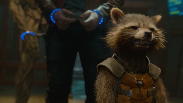 "Guardians of the Galaxy" im Kino: Ein Hangover-Krieger - Rocket Raccoon, der im Original gesprochen wird von Bradley Cooper.