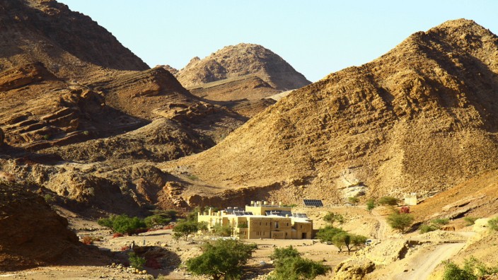 Wandern in Jordanien: Mitten im Naturreservat Dana liegt die von Einheimischen betriebene Lodge