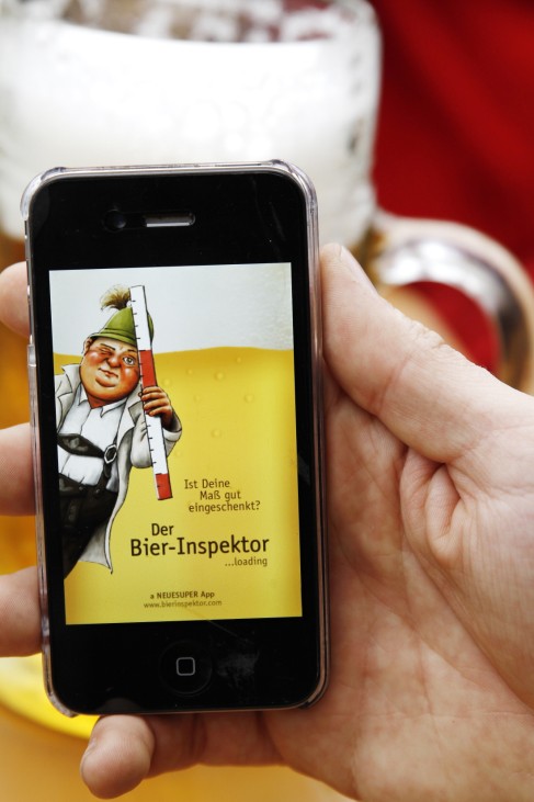 App "Bierinspektor" auf dem Münchner Oktoberfest, 2012