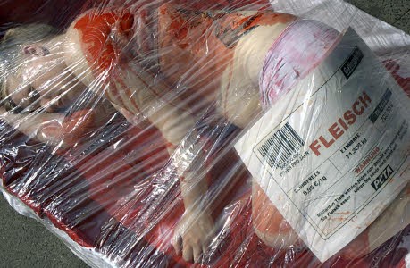 PETA Aktion gegen Fleischkonsum, dpa