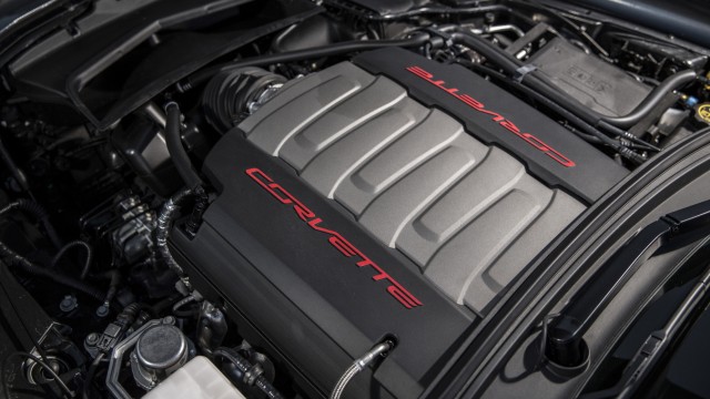 Der Motor der Chevrolet Corvette C7 Stingray.