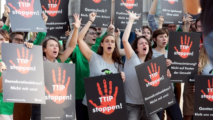 Protest gegen TTIP