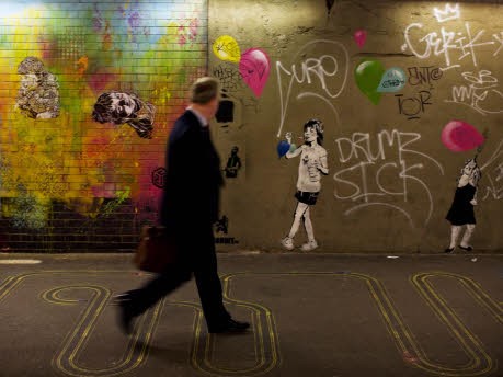 Street Art Banksy Park City, Reuters
