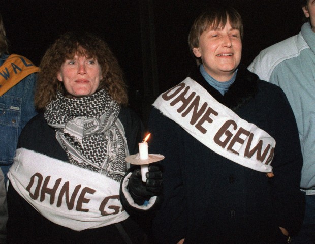 Montagsdemonstration in Leipzig im November 1989