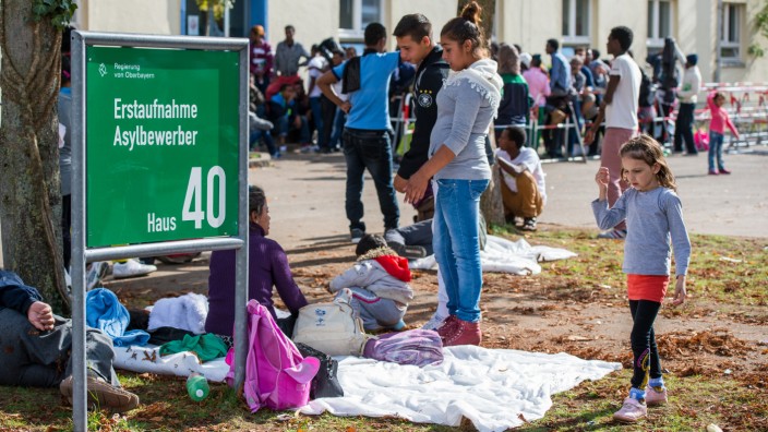 Flüchtlinge in der Bayernkaserne