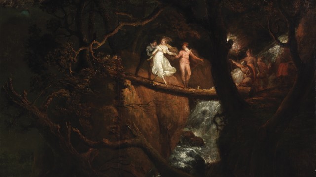 Gothic-Ausstellung in London: In den 1790er-Jahren malte der Ire Nathaniel Grogan (1740-1807) eine Szene aus Ann Ratcliffs "The Mysteries of Udolpho".