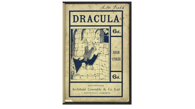 Gothic-Ausstellung in London: Die erste Illustration von Dracula in Bram Stokers gleichnamigem Roman aus dem Jahr 1901.