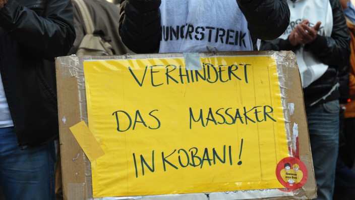 Kurden demonstrieren gegen IS