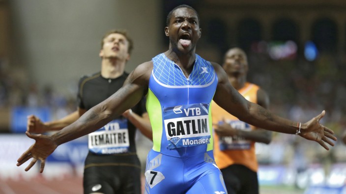 Wahl zum Welt-Leichtathleten: Kein Grund zum Jubeln: US-Sprinter Justin Gatlin steht nicht im Finale der Wahl zum Welt-Leichathleten.