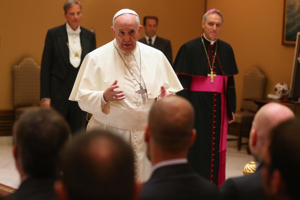 FC Bayern Muenchen Private Audience With Pope Francis