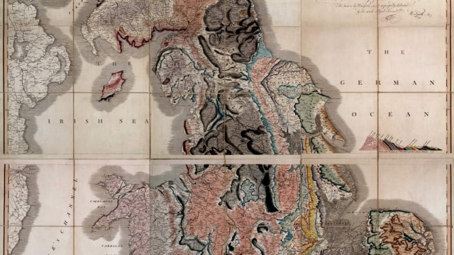 Die schönsten Karten der Wissenschaft: Die erste geologische Karte Großbritanniens von 1815
