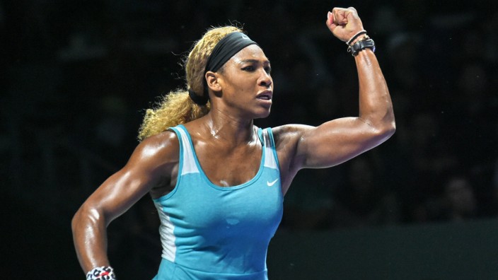 Tennis in Singapur: In der Vorrunde fast ausgeschieden, nun im Finale der WTA-WM: Die Weltranglistenerste Serena Williams.