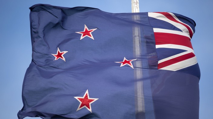 Flaggenstreit in Neuseeland: Die Flagge Neuseelands zeigt den Union Jack und das Sternbild "Kreuz des Südens"