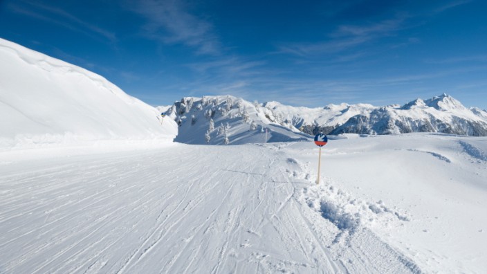 Montafon, Skipiste in Österreich, Alpen