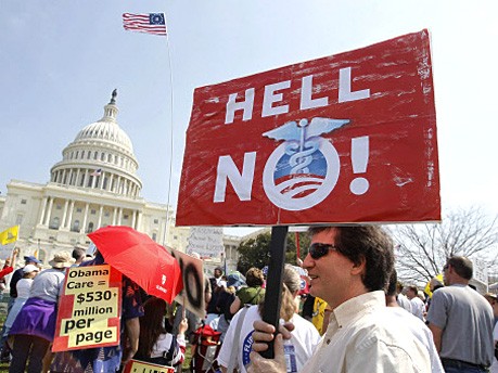 Weißes Haus, Washington, Protest gegen US-Gesundheitsreform, Reuters