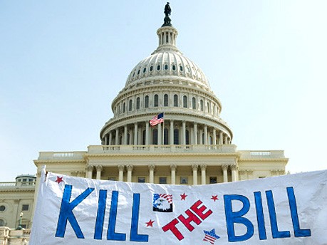 Weißes Haus, Washington, Protest gegen US-Gesundheitsreform, AFP