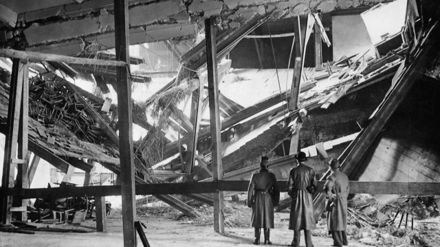 Bürgerbräukeller nach dem Hitler-Attentat, 1939
