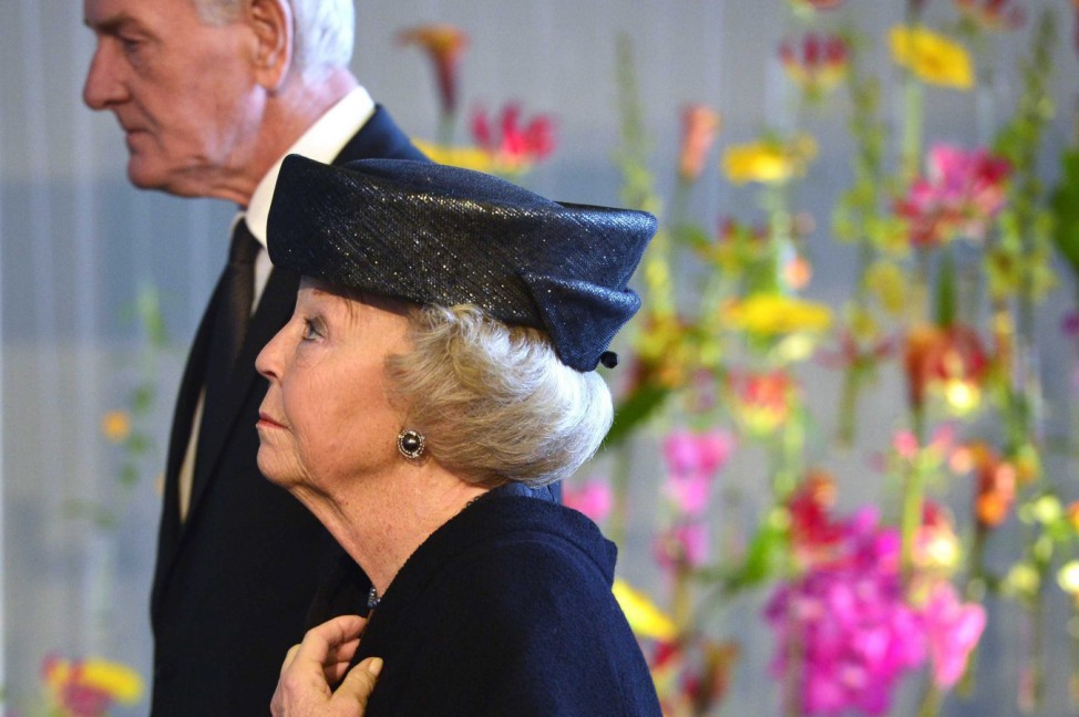 Dutch royals at the national commemoration for the victims of Mal